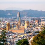 Pireneje nad horyzontem Barcelony