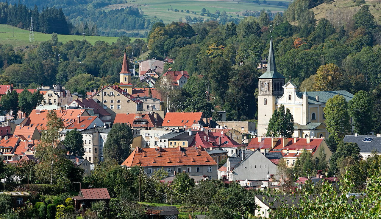 Widok na Duszniki-Zdrój