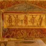 Jedno z malowideł ściennych w Pompejach