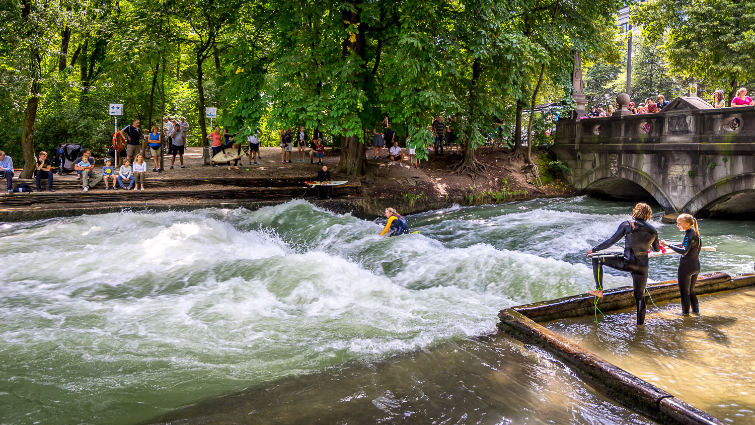 Eisbach Wave Munich Tourist Attractions Tropter Com