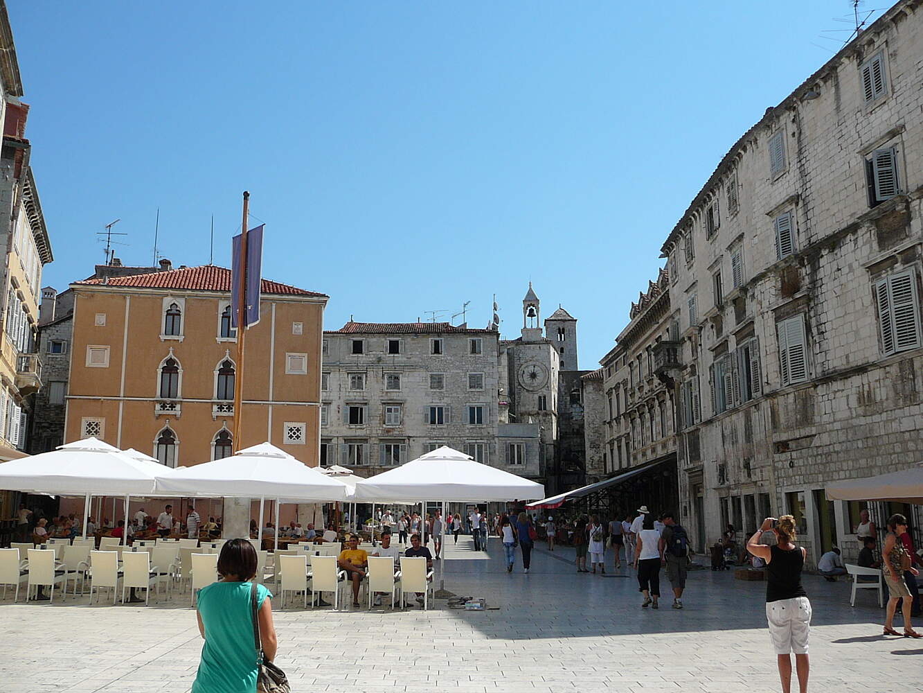 Volksplatz Pjaca Split Touristenattraktionen Tropter Com