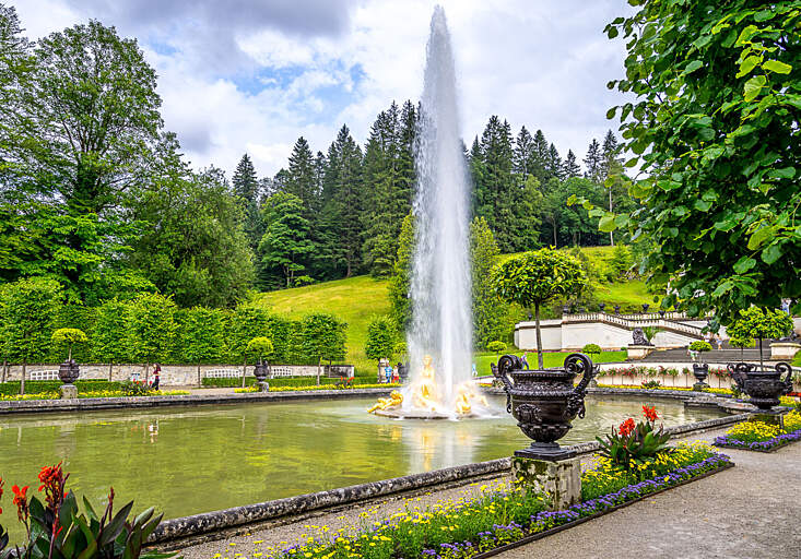 Castle Pond Linderhof Ettal Tourist Attractions Tropter Com