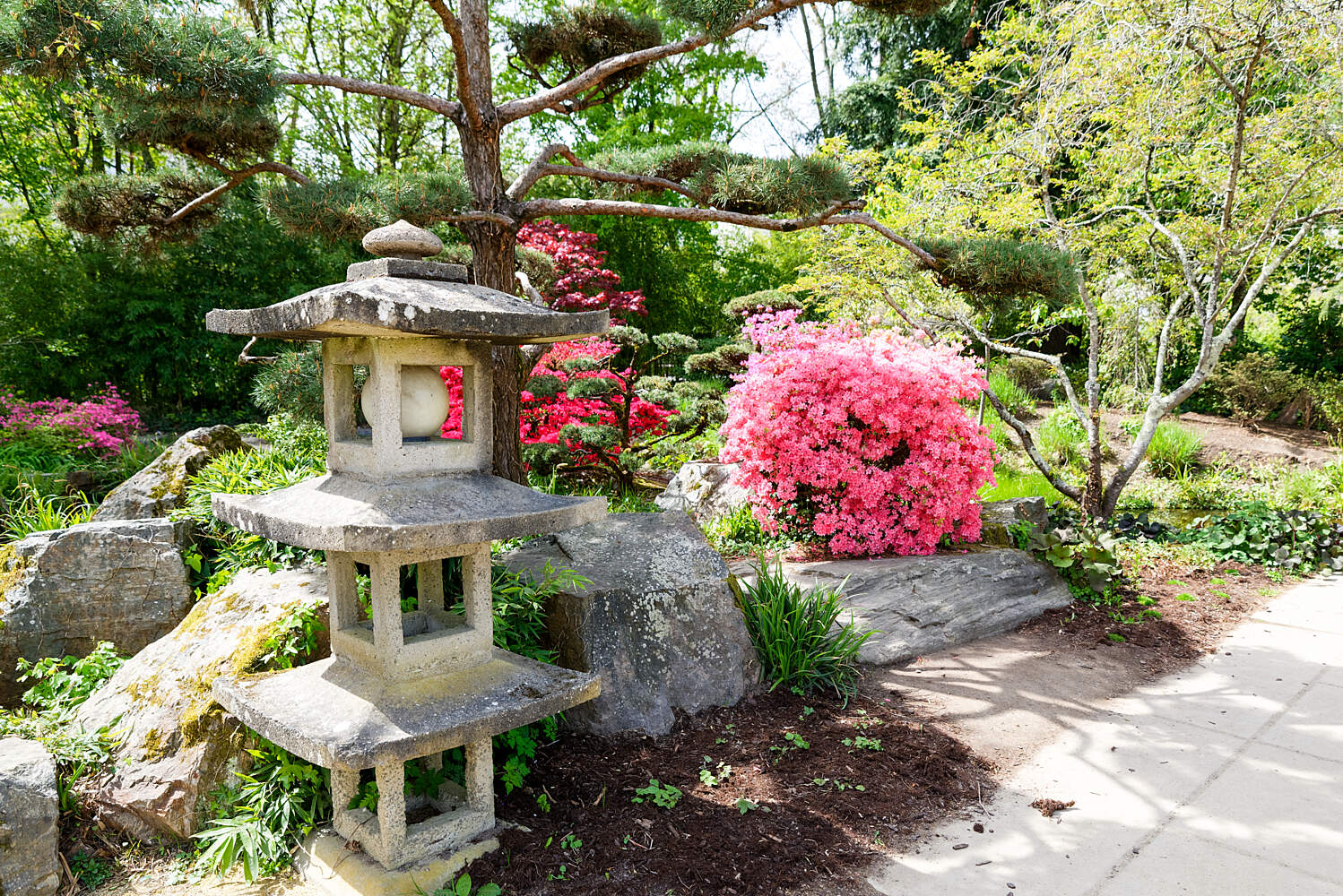 Japanese Garden On The Island Of Versailles Nantes Tourist
